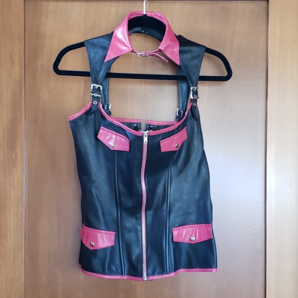 Leather top